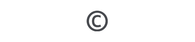 Private Urheberrechtsverstöße: Icon mit einem Copyright-Symbol