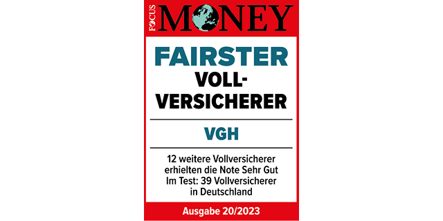Siegel Fairster Vollversicherer | Focus Money | 2022